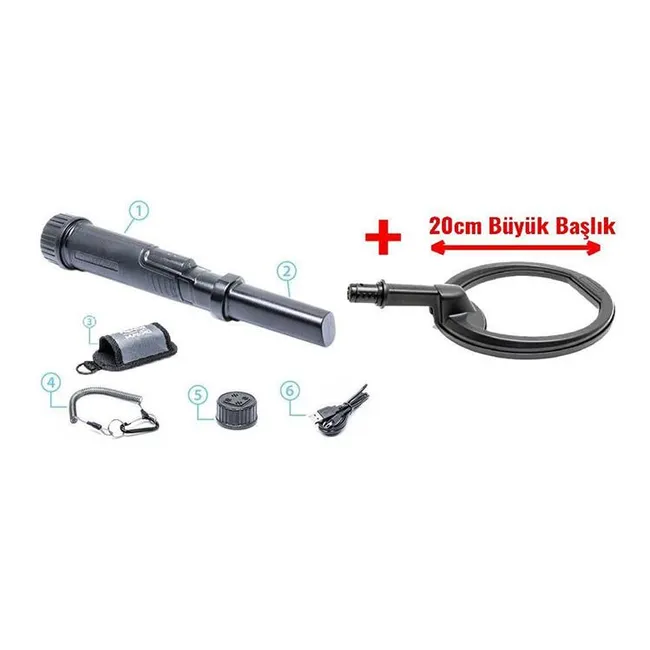 Pulsedive Pointer Dedektör 20 cm Derin Arama Başlıklı Özel Paket