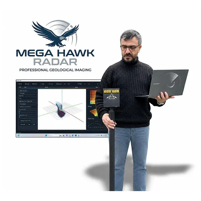 Mega Hawk Radar Yeraltı Görüntüleme Cihazı