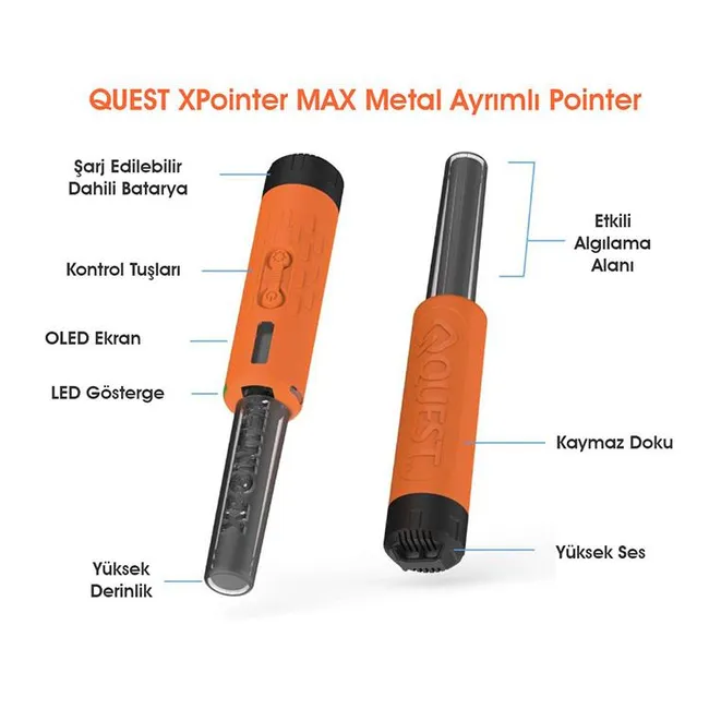 Quest XPointer Max Ayrımlı Pointer Dedektör
